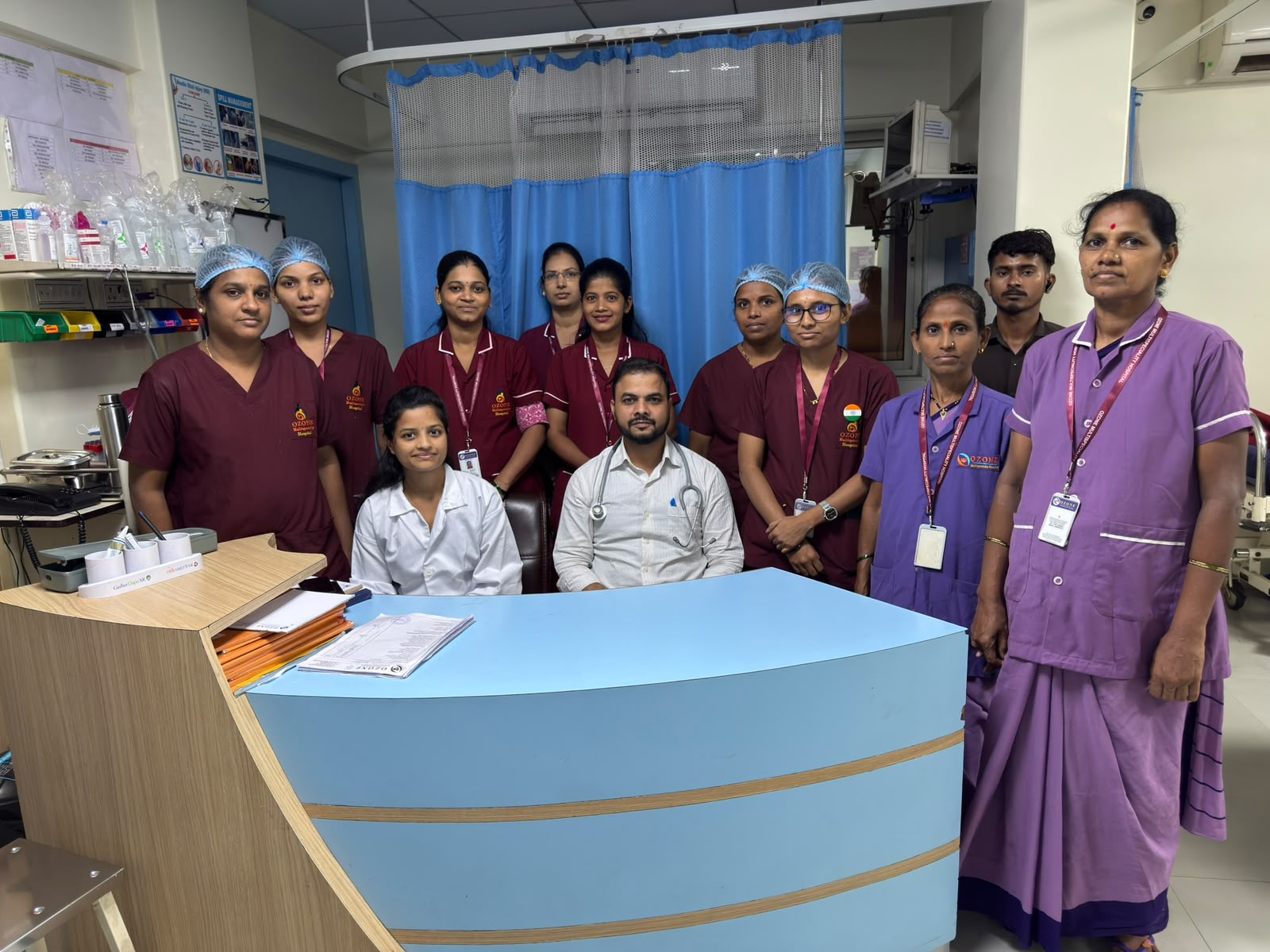 Ozone Hospital Team with Doctor